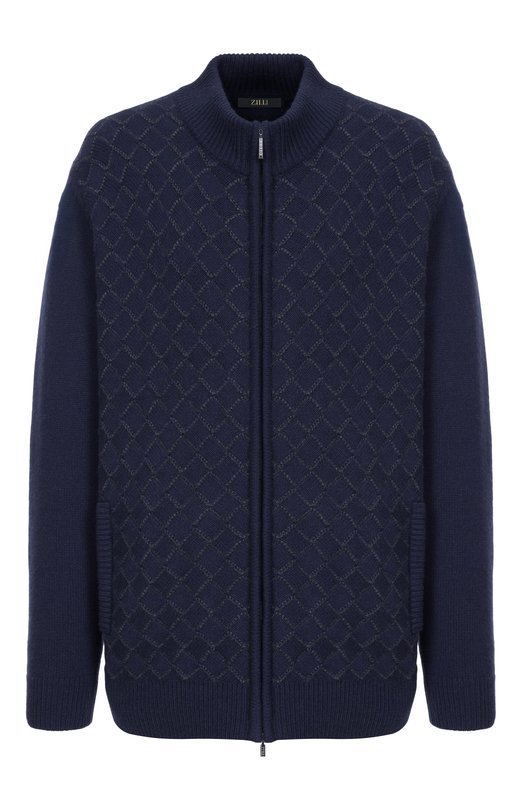 Кашемировый кардиган Zilli KZMC01M0320VTARS0_002 Синий KZMC01M0320VTARS0_002