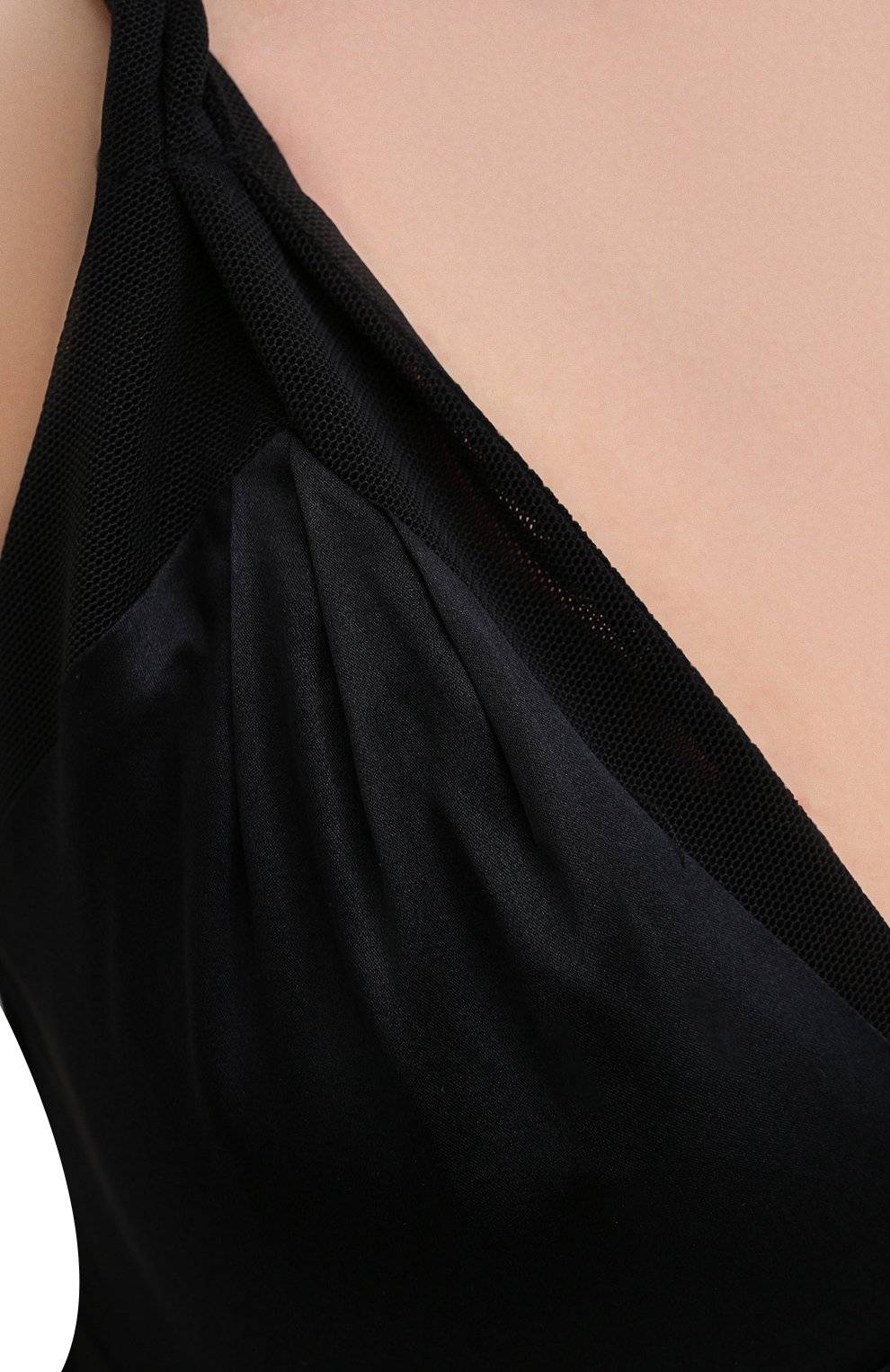 Атласное платье RTA черного цвета по цене 47050 руб., арт. WU0332-6059BLK, фото 5 Атласное платье RTA, арт. WU0332-6059BLK, фото 5