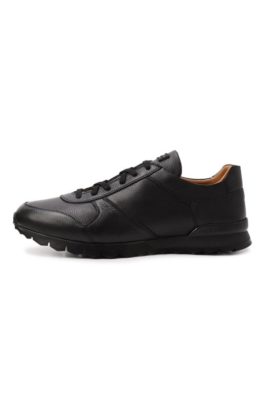 Кожаные кроссовки Kiton USSA114N0012608 Чёрный  USSA114N0012608 Фото 4