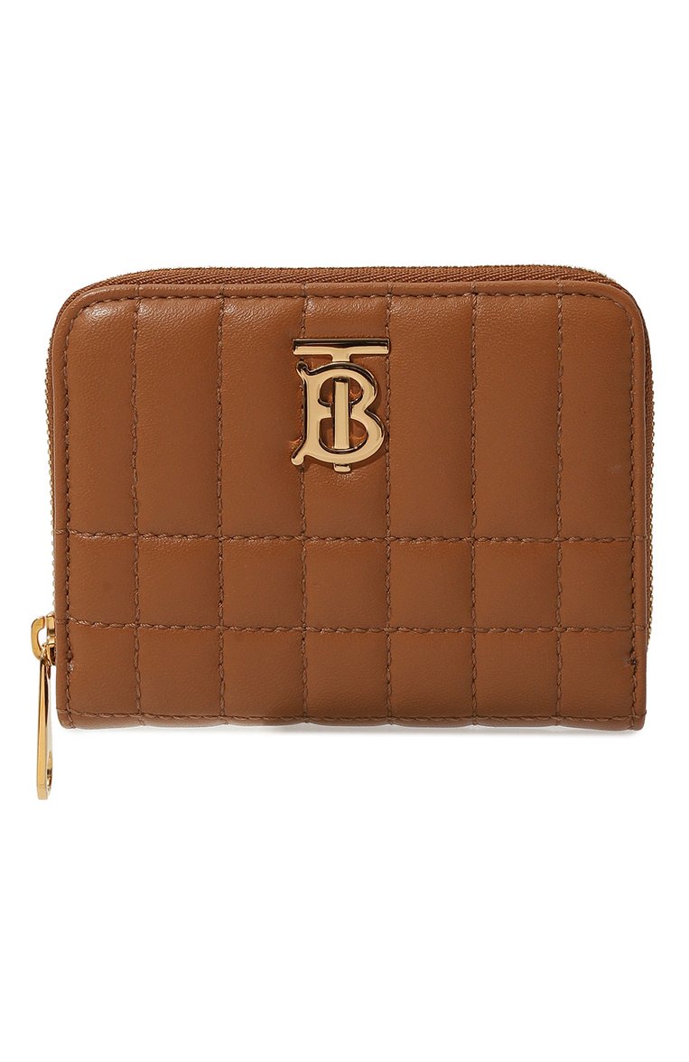 Женские кожаное портмоне BURBERRY коричневого цвета, арт. 8062375 | Фото 1 (Материал: Натуральная кожа; Нос: Не проставлено; Материал сплава: Проставлено)