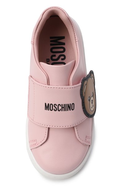 Кожаные кеды MOSCHINO, арт. 82950/VAR2, фото 4
