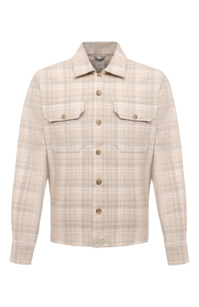 Рубашка из шерсти и хлопка ELEVENTY PLATINUM, арт. F75CAMF07 TES0F163, фото 1