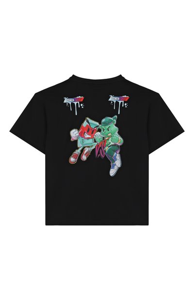 Хлопковая футболка SPRAYGROUND, арт. SPY1280BLK, фото 2