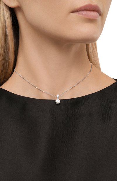 Колье solitaire SWAROVSKI серебряного цвета по цене 15250 руб., арт. 5472635, фото 2 Колье solitaire SWAROVSKI, арт. 5472635, фото 2