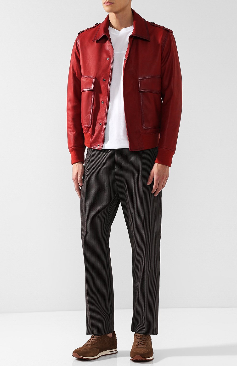 Кожаный бомбер на молнии BOTTEGA VENETA, арт. 511133/VEP00, фото 2