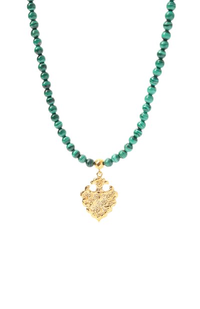 Колье kubachi SEVENWORLDS зеленого цвета по цене 29900 руб., арт. SW830/G, фото 3 Колье kubachi SEVENWORLDS, арт. SW830/G, фото 3