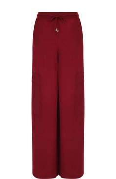 Однотонные шелковые брюки с накладными карманами LORO PIANA, арт. FAI1768, фото 1