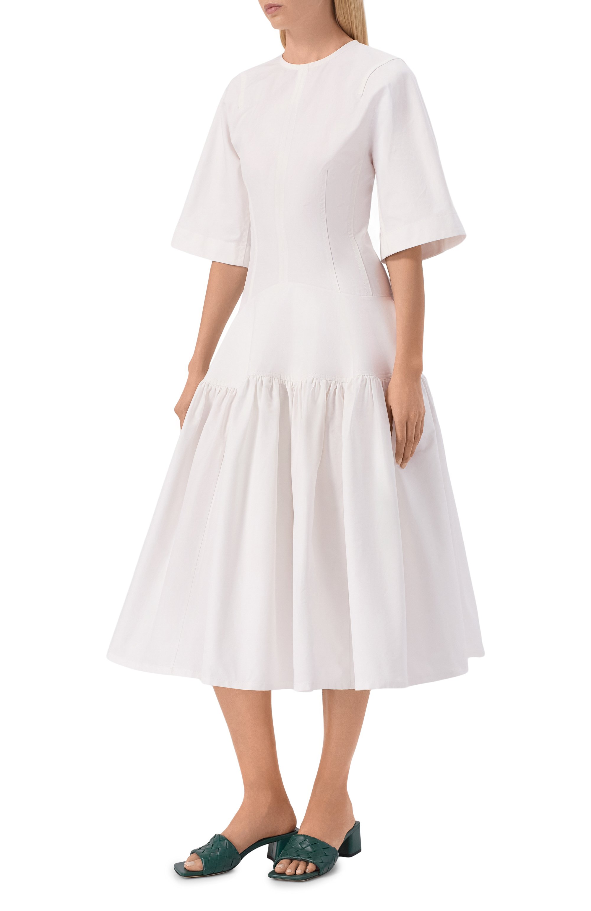 Хлопковое платье BOTTEGA VENETA, арт. 869508/V6D10, фото 2