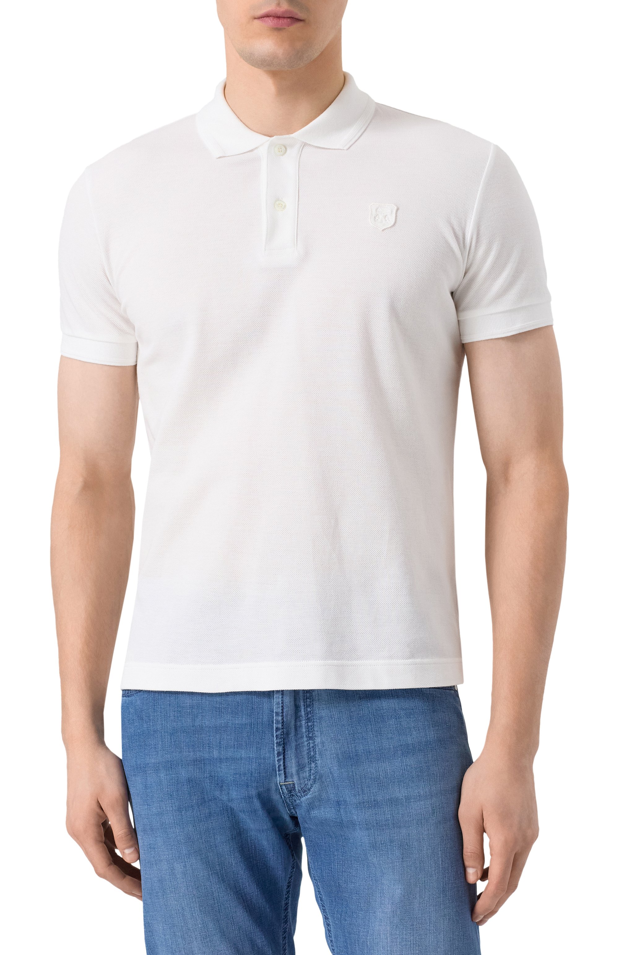 Хлопковое поло CORNELIANI, арт. 25G570-2525045, фото 3