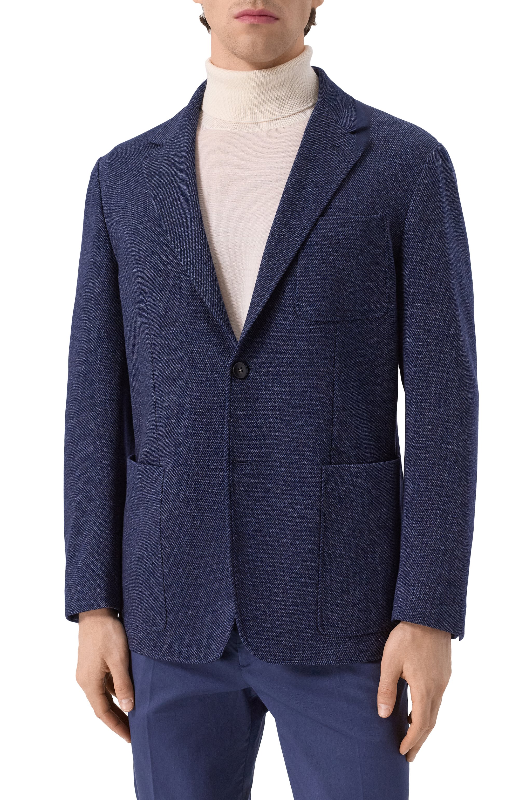 Пиджак из шерсти и хлопка CANALI, арт. J0147/JI02710, фото 4