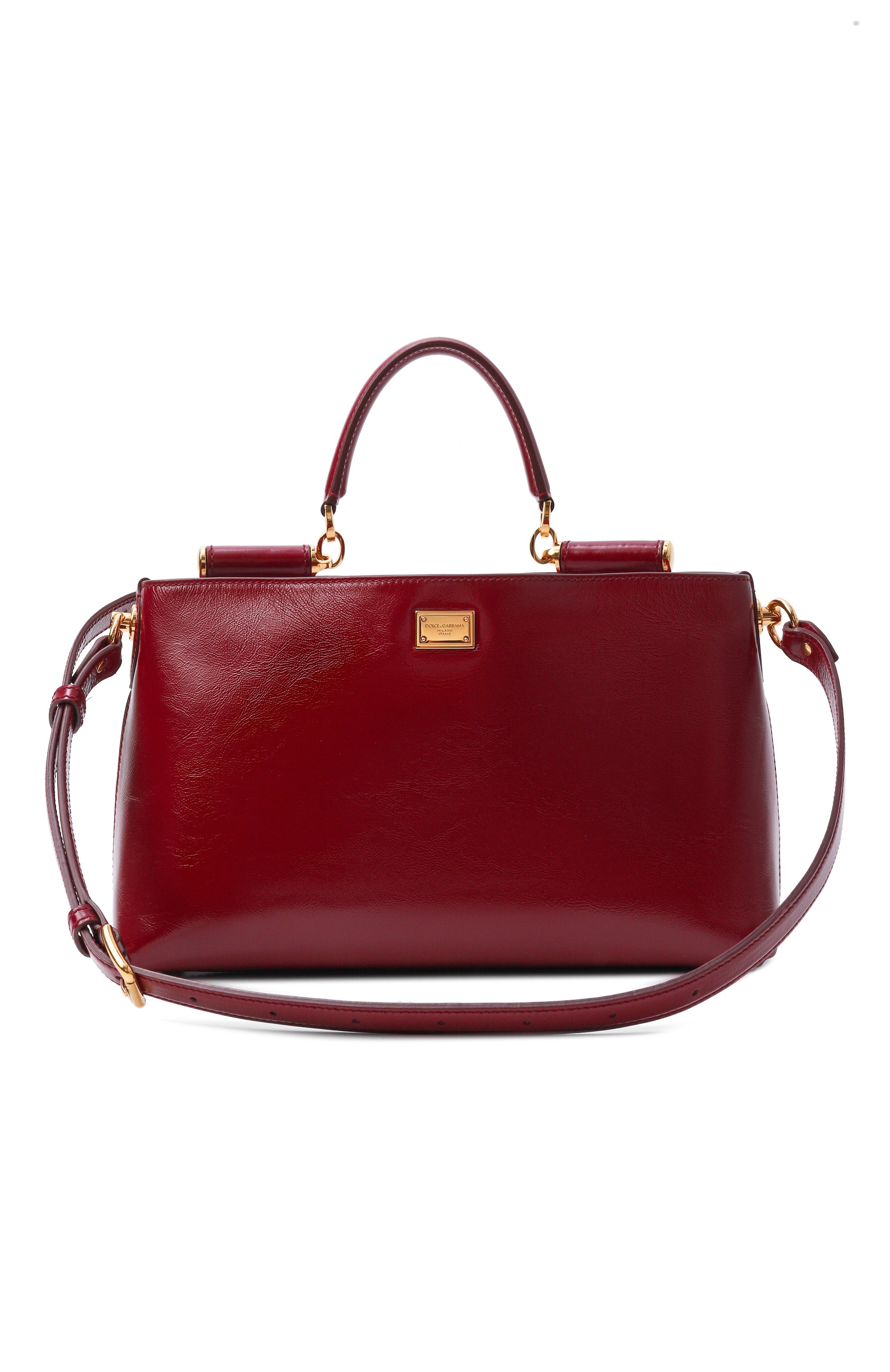 Сумка vittoria DOLCE & GABBANA бордового цвета по цене 214500 руб., арт. BB7896/AZ000, фото 1 Сумка vittoria DOLCE & GABBANA, арт. BB7896/AZ000, фото 1