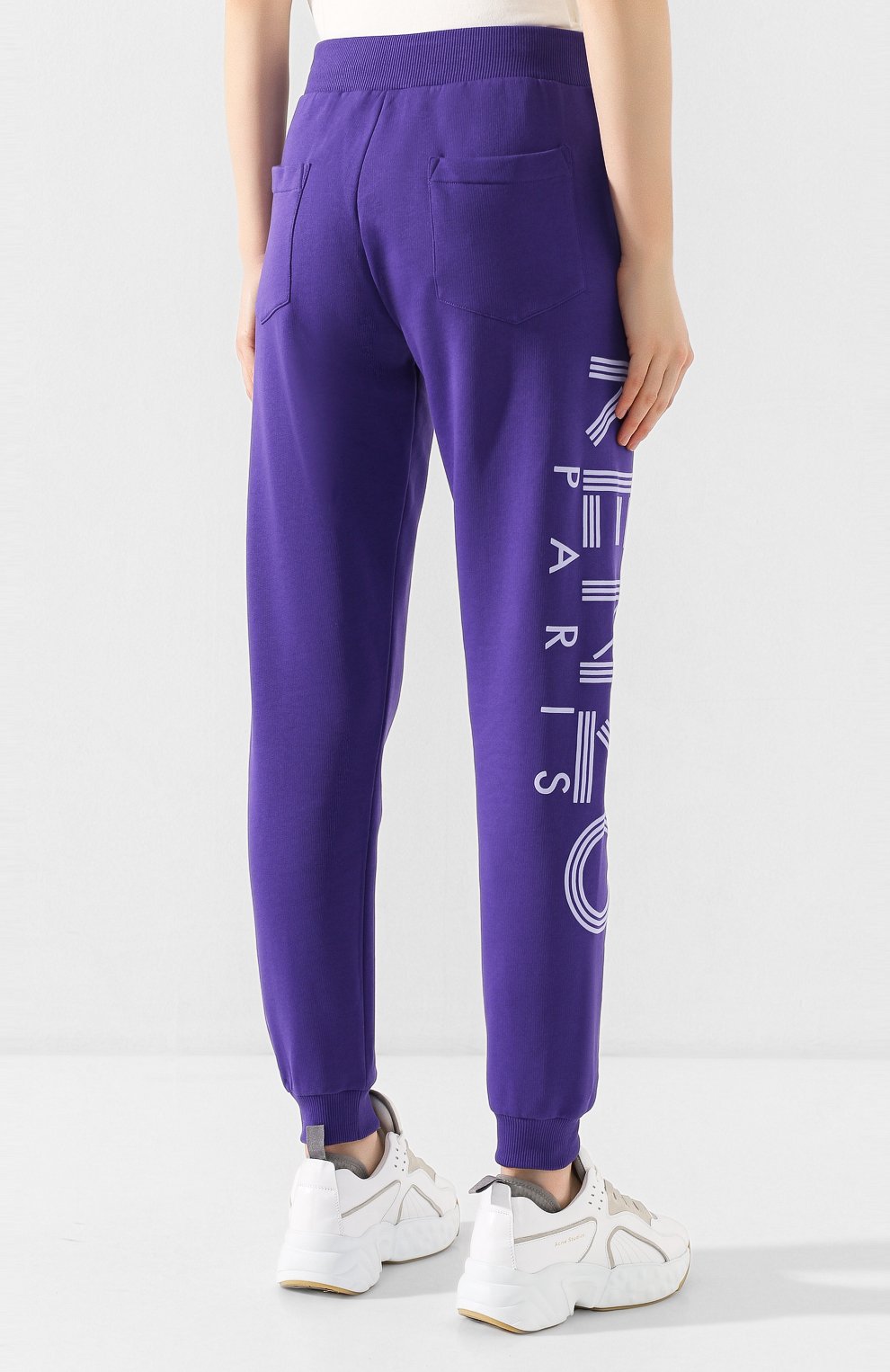 Хлопковые джоггеры KENZO фиолетового цвета по цене 18100 руб., арт. F952PA722952, фото 4 Хлопковые джоггеры KENZO, арт. F952PA722952, фото 4
