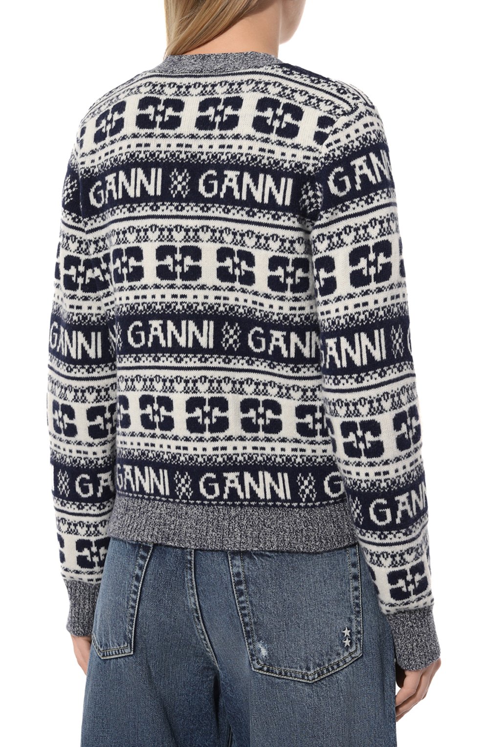 Шерстяной кардиган GANNI, арт. K2093, фото 4