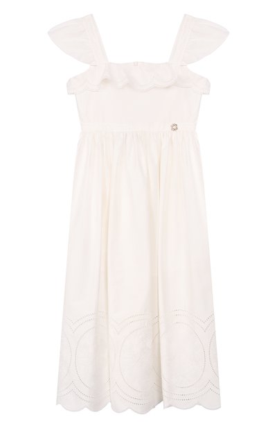 Хлопковый сарафан ELIE SAAB JUNIOR, арт. EFAB100 MX MC/TS0724 RIC05