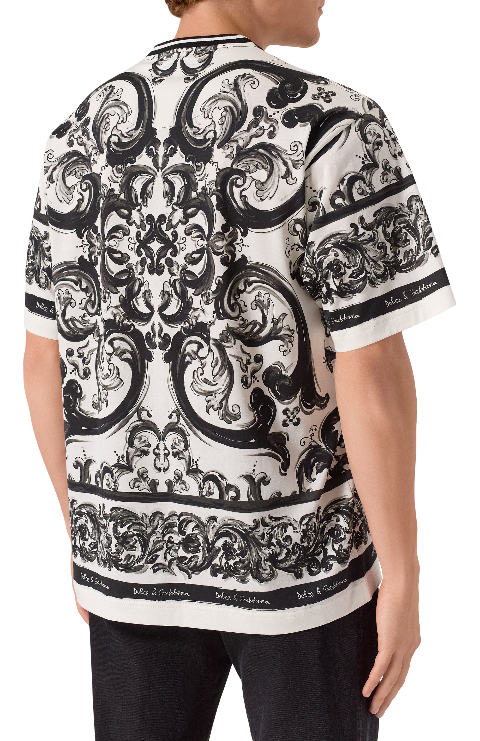 Хлопковая футболка DOLCE & GABBANA, арт. G8PN9T/II7HM, фото 4