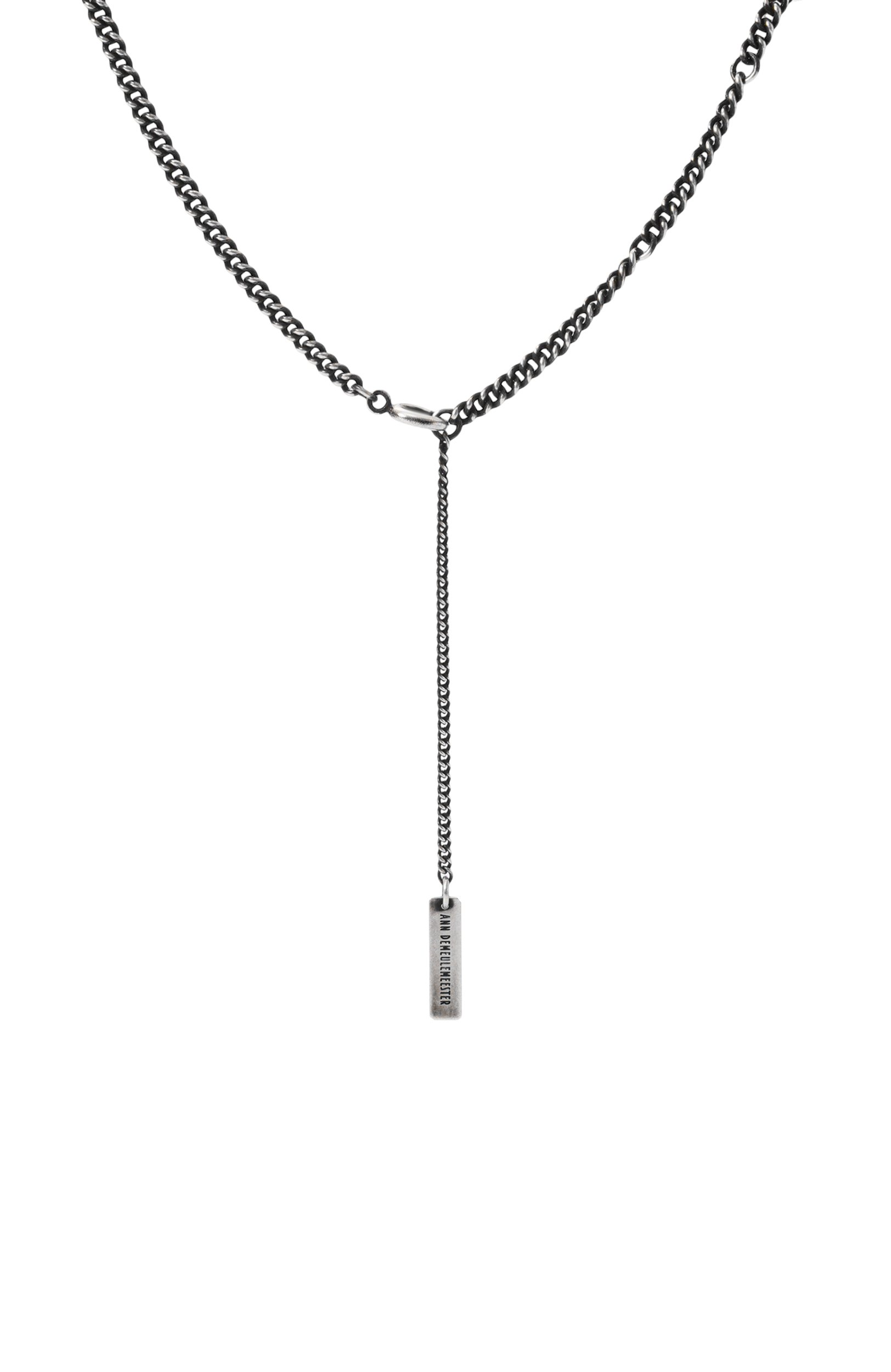 Колье ANN DEMEULEMEESTER серебряного цвета по цене 166000 руб., арт. B0014298/0T018, фото 4 Колье ANN DEMEULEMEESTER, арт. B0014298/0T018, фото 4