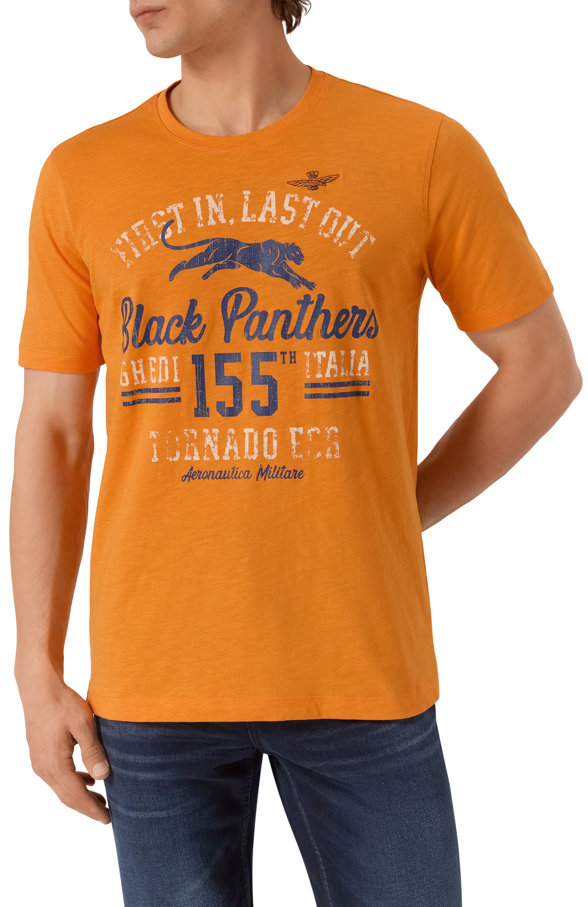 Хлопковая футболка AERONAUTICA MILITARE, арт. 251TS2413J686, фото 4