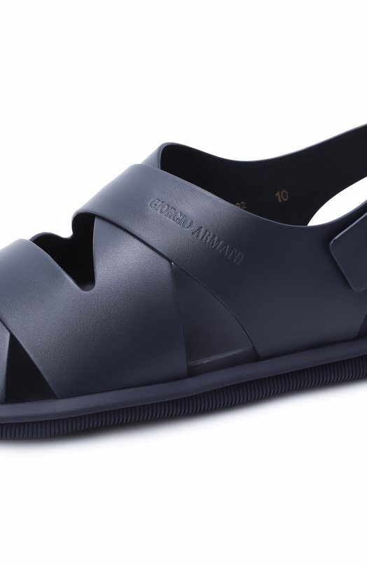 Кожаные сандалии Giorgio Armani X2P092/XF731 Синий  X2P092/XF731 Фото 7