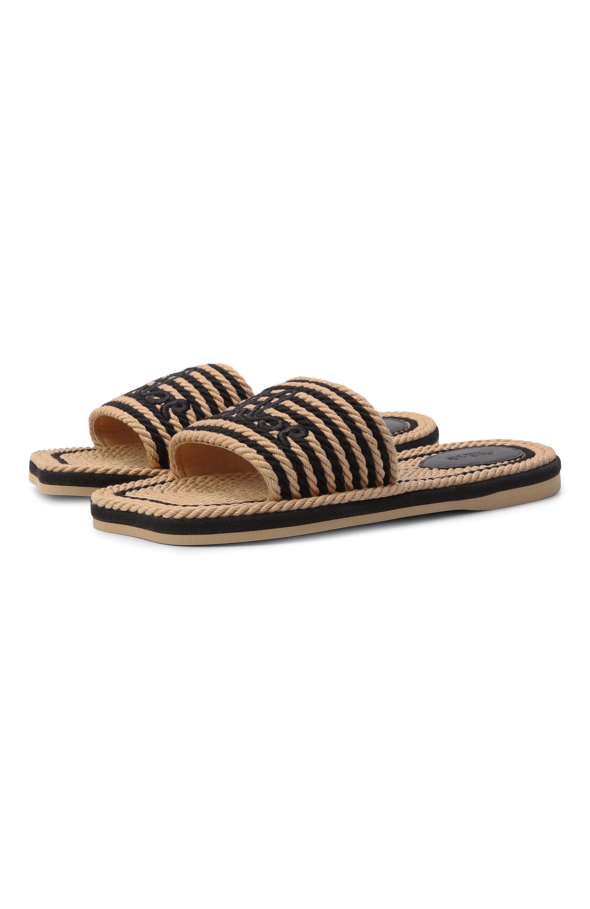 Текстильные шлепанцы chloé sand CHLOÉ, арт. CH26U19AXP, фото 1