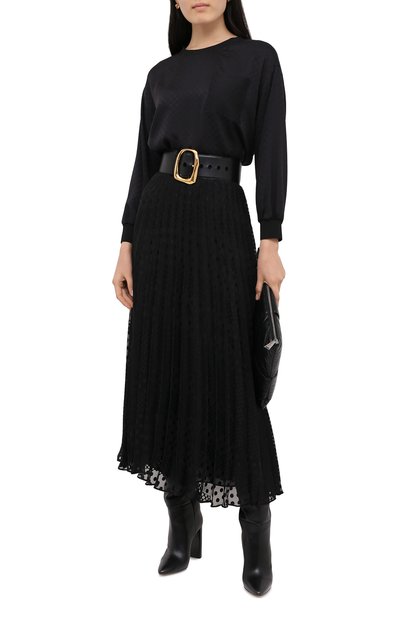 Плиссированная юбка EMPORIO ARMANI черного цвета по цене 49950 руб., арт. 6H2N67/2NMBZ, фото 2 Плиссированная юбка EMPORIO ARMANI, арт. 6H2N67/2NMBZ, фото 2