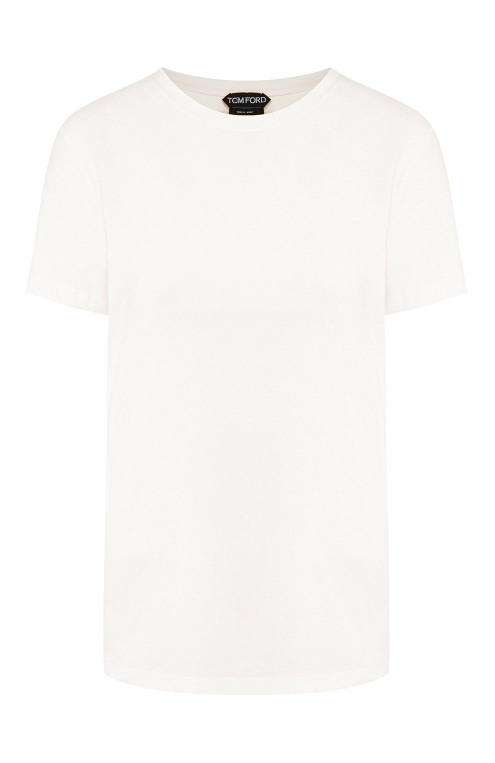 Хлопковая футболка TOM FORD белого цвета по цене 49950 руб., арт. TSJ259-FAX262, фото 1 Хлопковая футболка TOM FORD, арт. TSJ259-FAX262, фото 1