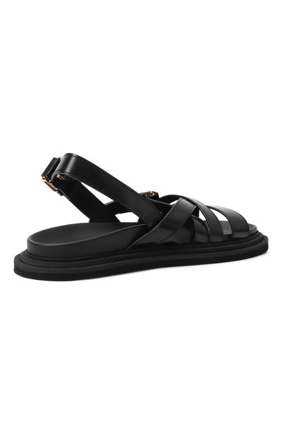 Кожаные сандалии MOSCHINO, арт. MB16013G00/GB0, фото 4