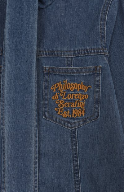 Джинсовое платье PHILOSOPHY DI LORENZO SERAFINI KIDS, арт. I9F901/6044/4-10, фото 3