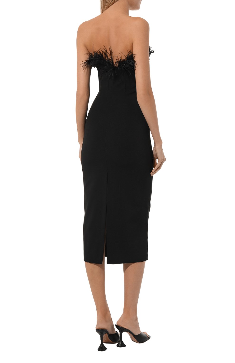Платье с отделкой перьями PATRIZIA PEPE, арт. 8A1202_A6F5, фото 4