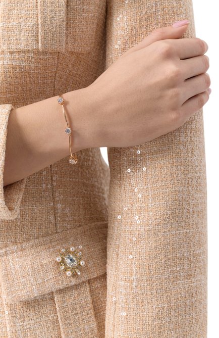 Женский браслет constella SWAROVSKI золотого цвета, арт. 5654495 | Фото 2 (Нос: Не проставлено; Материал сплава: Проставлено; Материал: Металл)