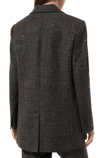 Жакет из шерсти и льна BRUNELLO CUCINELLI, арт. MD5602154, фото 4