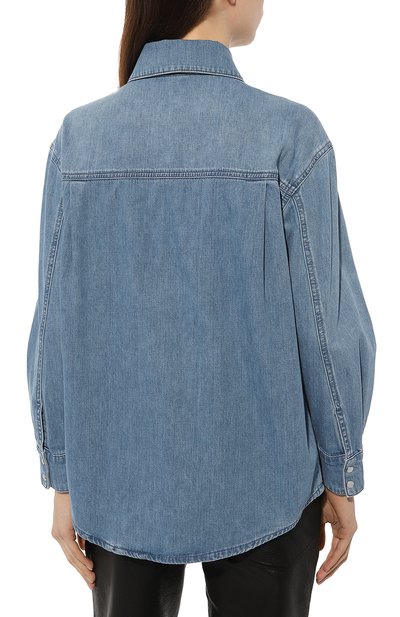 Джинсовая рубашка PATRIZIA PEPE голубого цвета по цене 24800 руб., арт. 8C0586_D031, фото 4 Джинсовая рубашка PATRIZIA PEPE, арт. 8C0586_D031, фото 4