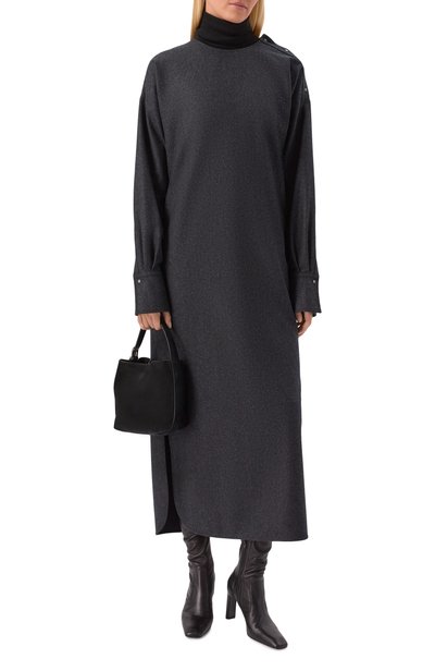Сумка-тоут belted small TOTEME черного цвета по цене 108500 руб., арт. 264-WAL0139-LE0004, фото 3 Сумка-тоут belted small TOTEME, арт. 264-WAL0139-LE0004, фото 3