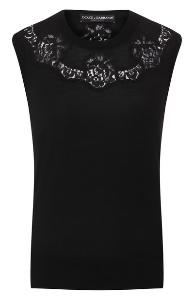 Женский топ из смеси шерсти и хлопка DOLCE & GABBANA, арт. FX620T/JAVUL