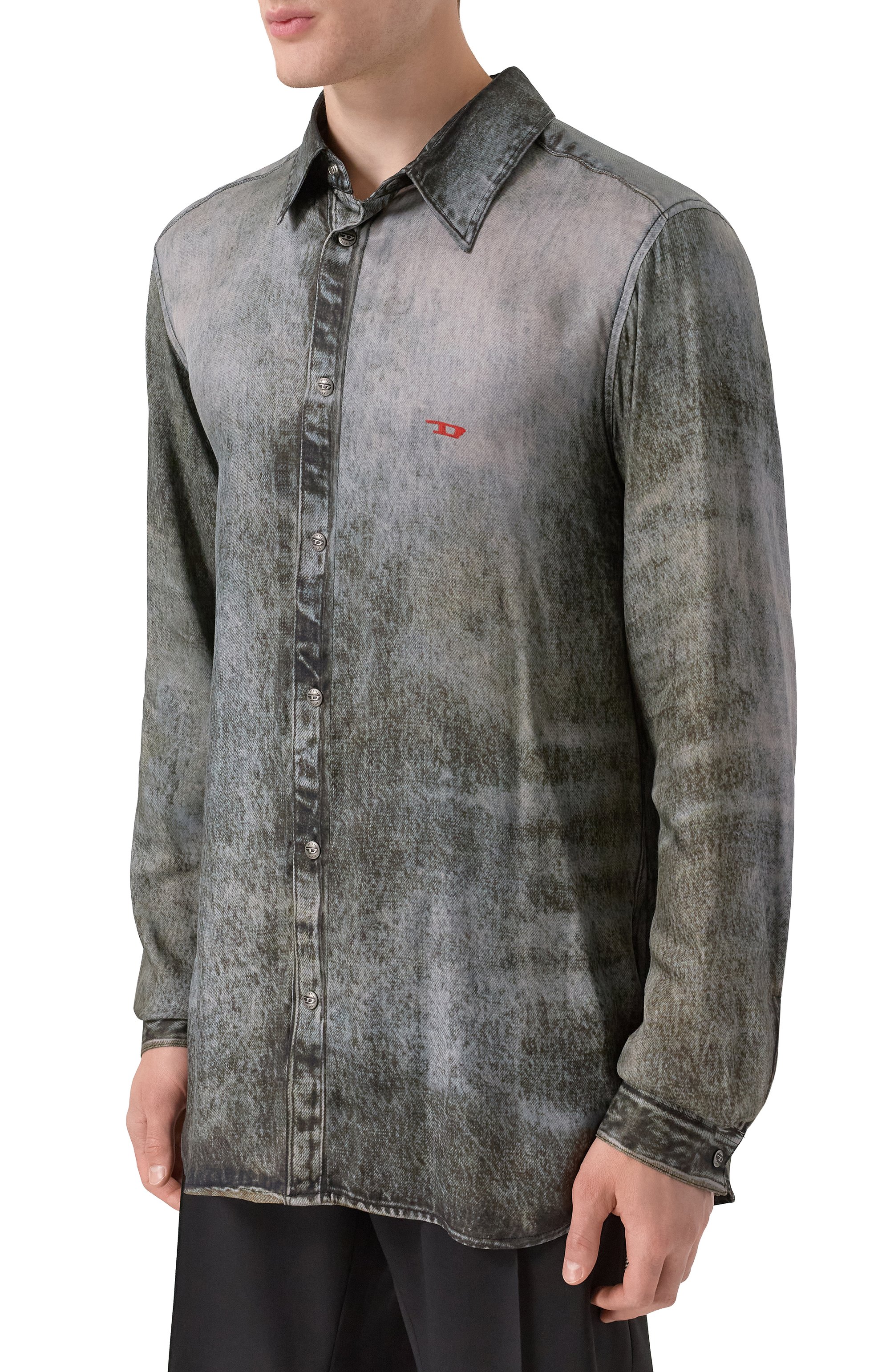 Рубашка из вискозы DIESEL, арт. A18622/0LKCT, фото 3