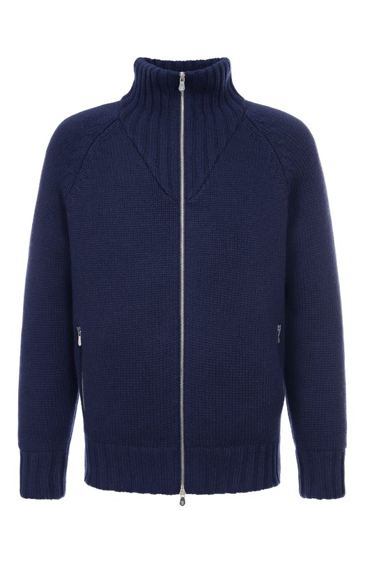 Кашемировый бомбер Brunello Cucinelli MA2300616 Синий MA2300616