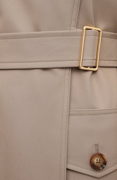 Хлопковый тренч BURBERRY бежевого цвета по цене 334000 руб., арт. 8033607, фото 5 Хлопковый тренч BURBERRY, арт. 8033607, фото 5