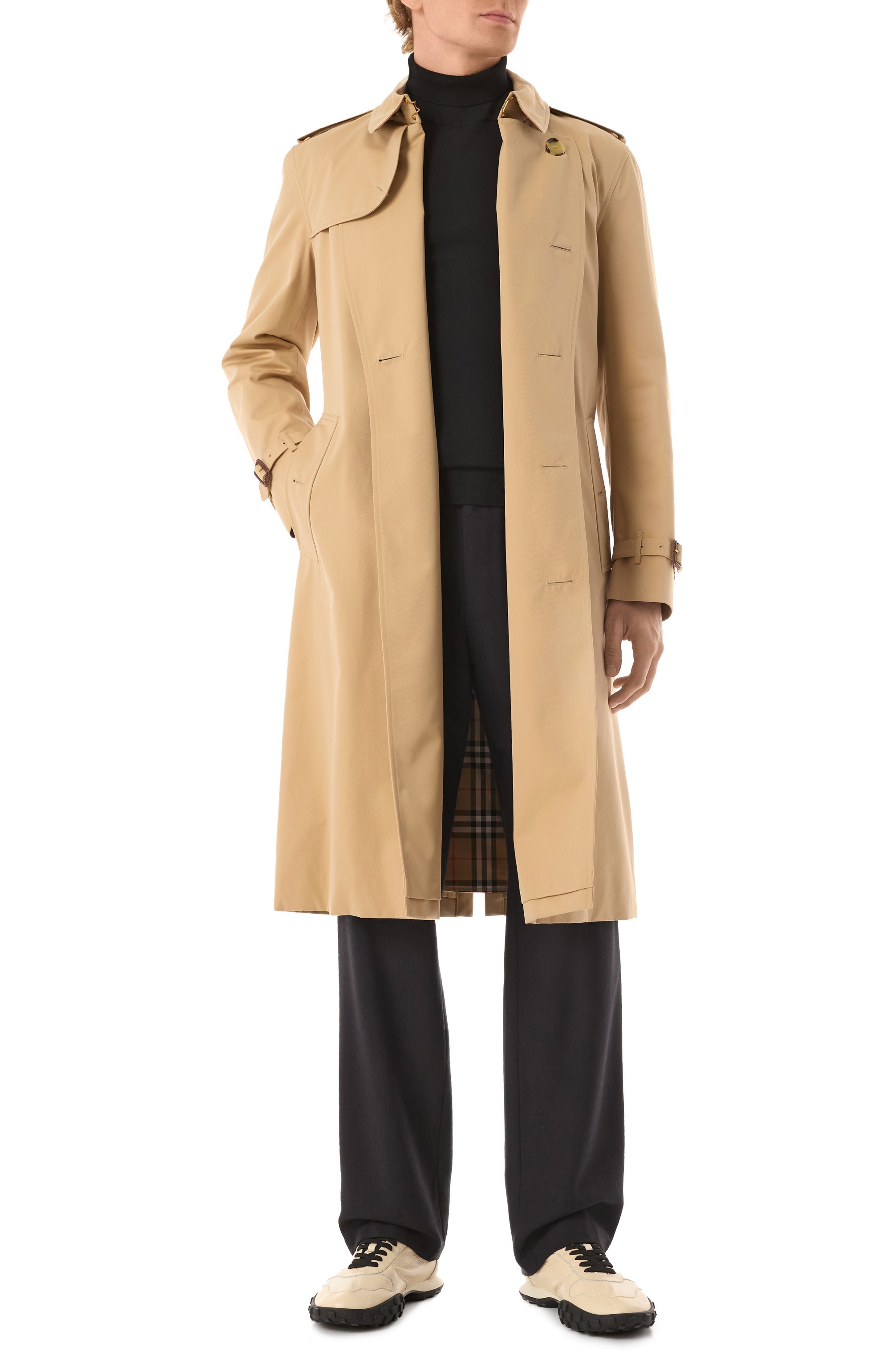 Хлопковый тренч BURBERRY, арт. 8079385, фото 2