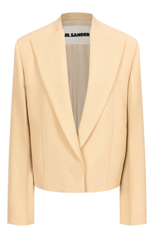 Шерстяной жакет Jil Sander J01BN0136-J40218 Бежевый J01BN0136-J40218