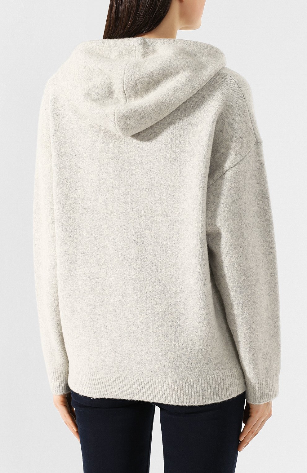 Шерстяное худи NOT SHY серого цвета по цене 39950 руб., арт. 3506501, фото 4 Шерстяное худи NOT SHY, арт. 3506501, фото 4