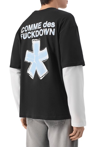 Хлопковый лонгслив COMME DES FUCKDOWN, арт. CFABM01969, фото 4