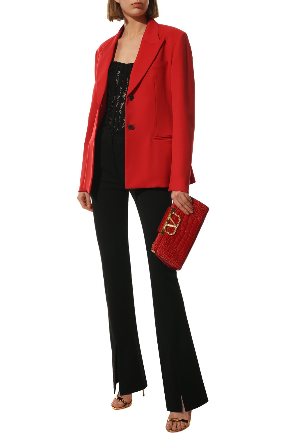 Клатч alcove из кожи аллигатора VALENTINO, арт. XW2B0K01/SUT/AMIS, фото 7