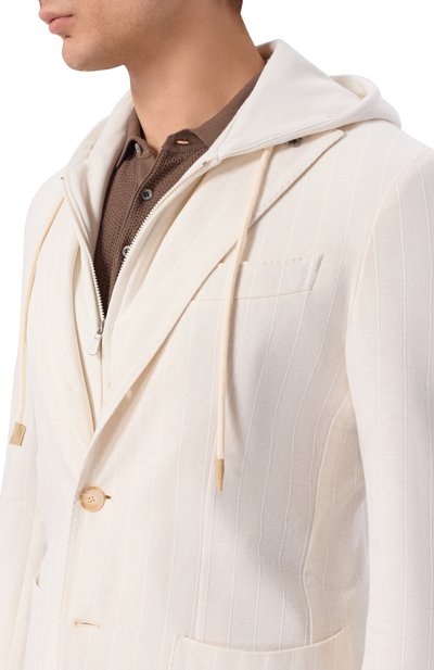 Пиджак из хлопка и льна GRAN SASSO, арт. 78113/79306, фото 5