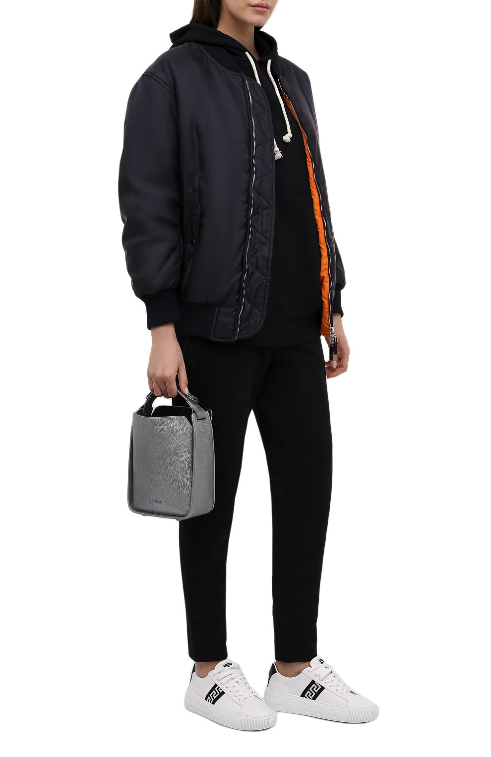 Кожаные кеды greca VERSACE, арт. 1004184/1A00775, фото 2