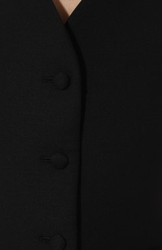 Женский шерстяной жилет JACOB LEE черного цвета, арт. WWV05624B | Фото 5 (Материал внешний: Шерсть; Материал сплава: Проставлено; Женское Кросс-КТ: Жилет-одежда; Драгоценные камни: Проставлено; Длина (верхняя одежда): Короткие; Стили: Кэжуэл)