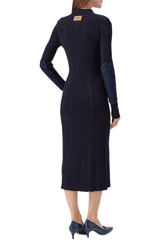 Платье из вискозы M05CH1NO Jeans V0486/8201 Синий  V0486/8201 Фото 4