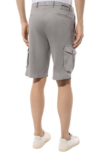 Шорты изо льна и хлопка KITON, арт. UFPPBK0604D, фото 4