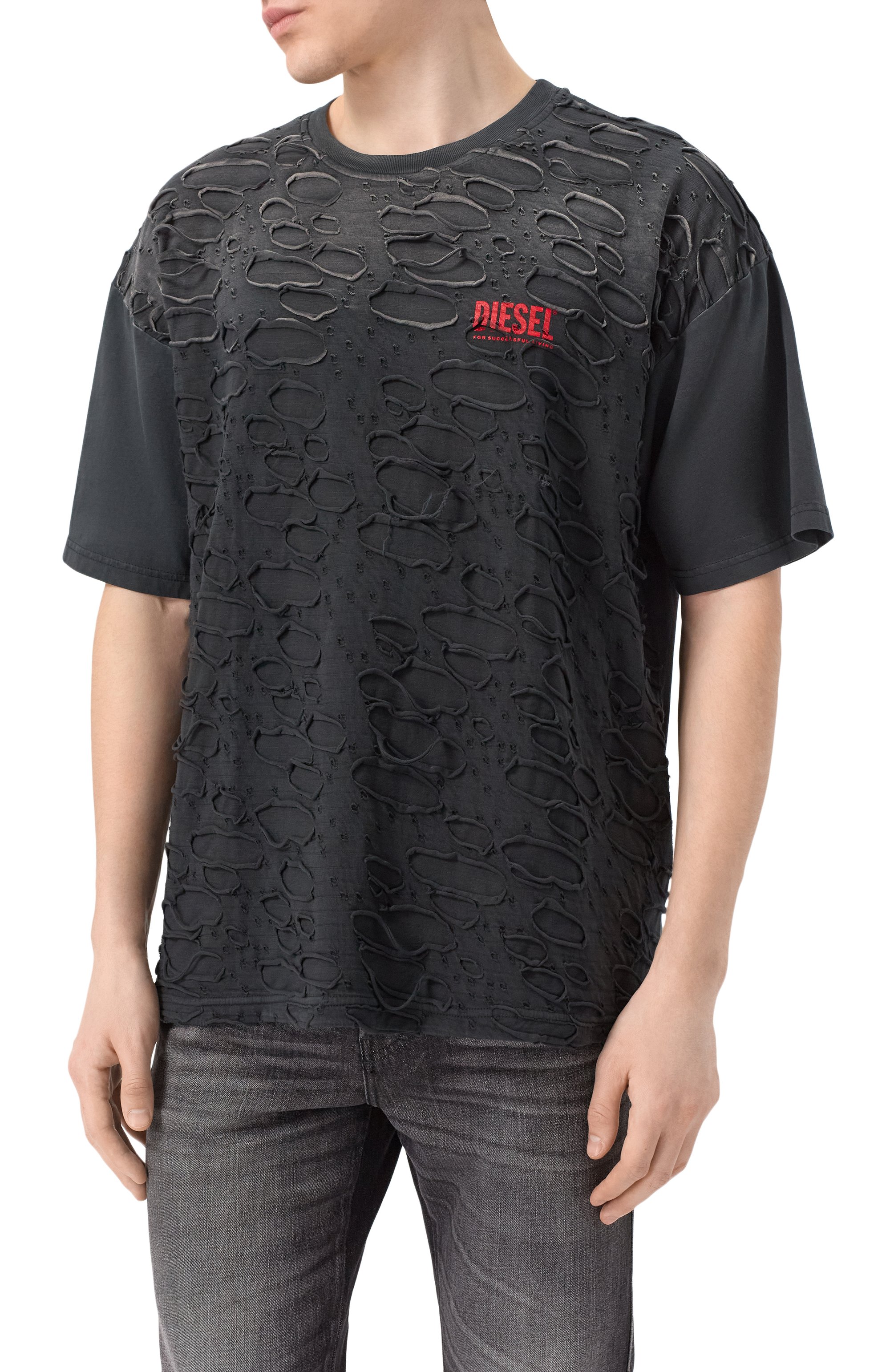 Хлопковая футболка DIESEL, арт. A17647/0SLBS, фото 3