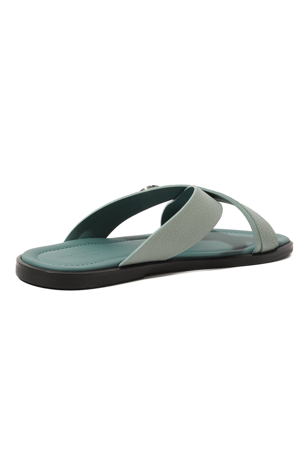 Кожаные шлепанцы GIORGIO ARMANI, арт. X2P045/XM838, фото 5