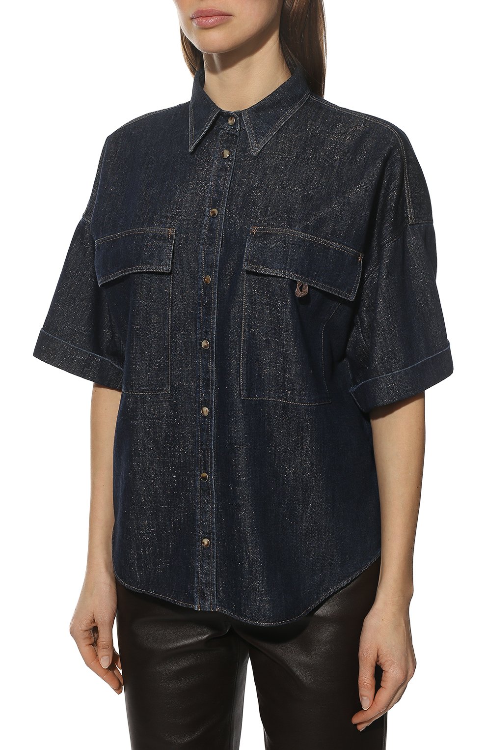 Джинсовая рубашка BRUNELLO CUCINELLI, арт. MH197NL506, фото 3