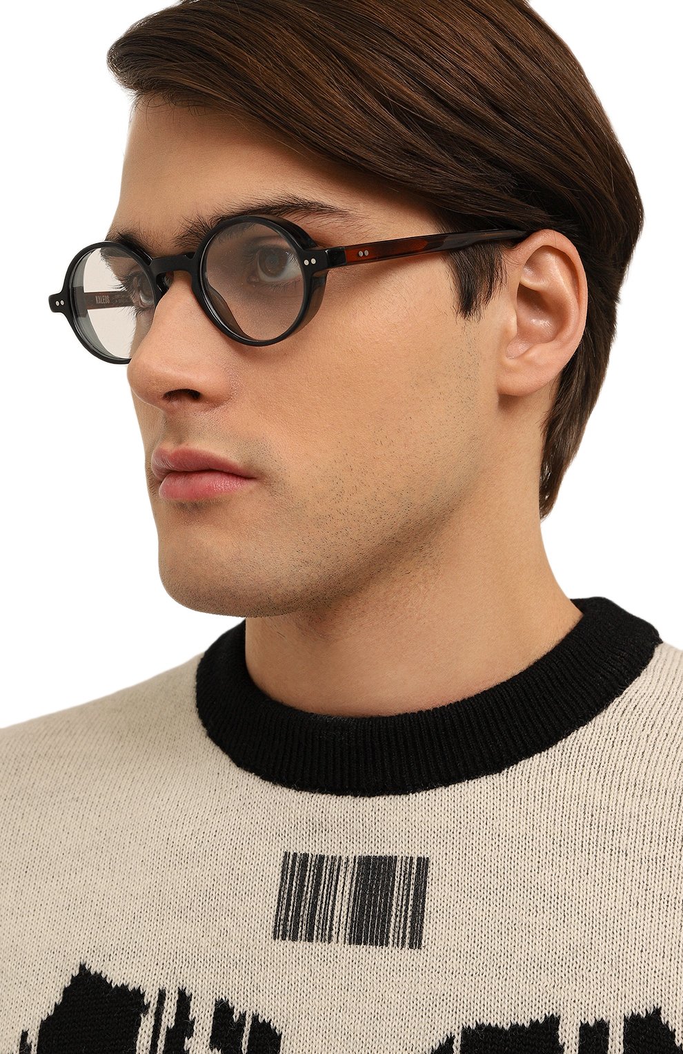 Оправа KALEOS черного цвета по цене 23950 руб., арт. H0PKINS C-005, фото 3 Оправа KALEOS, арт. H0PKINS C-005, фото 3